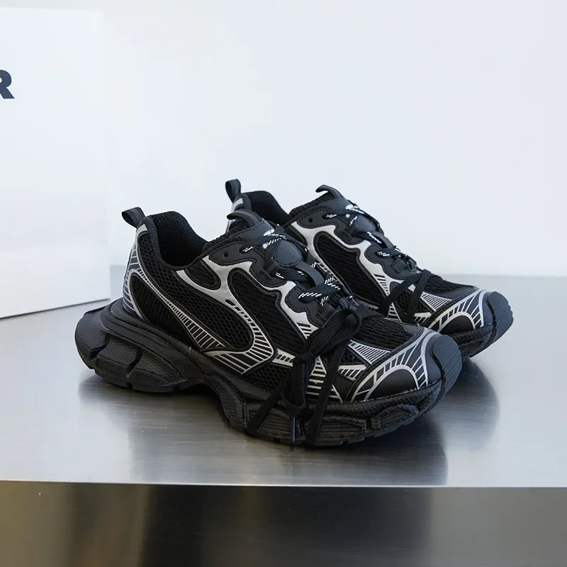 2024 Vintage Dad Shoes Men\'s Running Shoes Breathable Mesh (Air Mesh) Sweat-Absorbant Casual Sneakers Designer Shoes Men