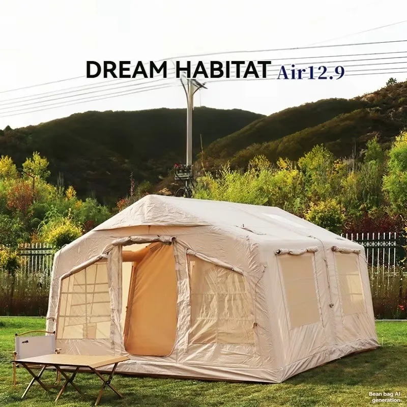 

Customizable Luxury Four-season Mobile Air Tent Automatic Assembly Inflatable Oxford Sunshade Outdoor Camping Waterproof