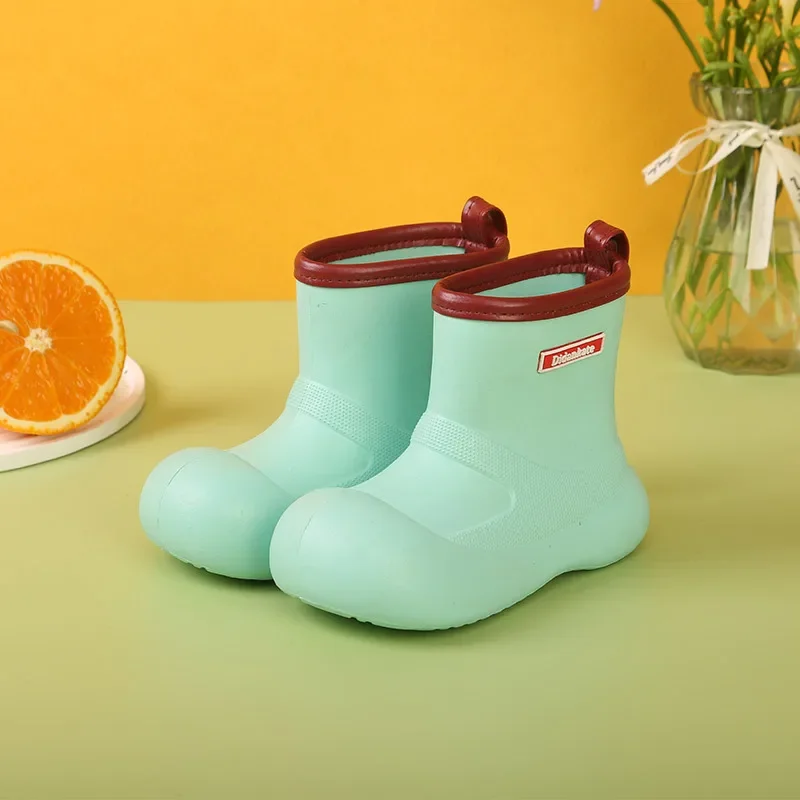 Baby Non-Slip Soft Sole Casual Short Boots Waterproof Boys Girls Lightweight EVA Rain Boots Children Casual Outdoor Water Shoes