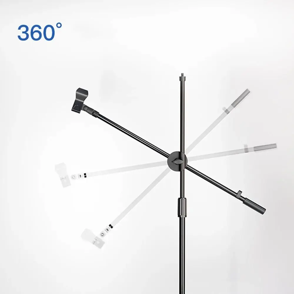 1Pcs New 55cm Rotating Microphone Stand Crossbar Arms Cross Bar Mic Clip Adjustable Designed 3/8 Thread Extension Bracket