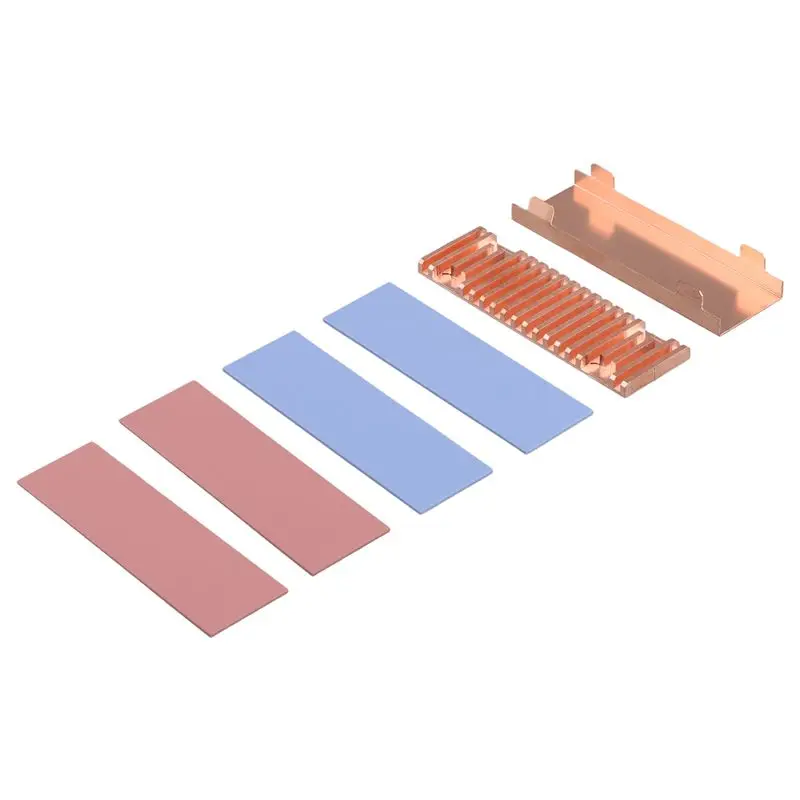 X64A-For M.2 NGFF Solid State Hard Drive Heatsink Ultra Thin Pure Copper Radiator Cooler For M2 NVME NGFF 2280 PCIE SSD