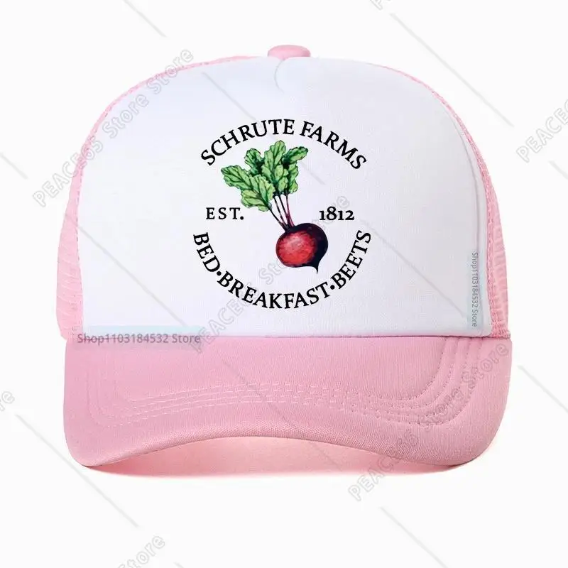 

Schrute Farms Hat The Office Inspired Asthetic Dwight Schrute Baseball Cap For Women Harajuku Popular Mesh Breathable Visor Hats