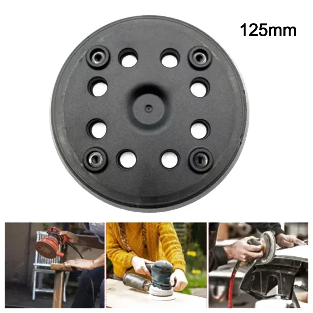 Imagem -04 - Almofada de Lixamento 125 mm Furos para Lixadeira Excêntrica Bosch Pex 270 a e Pex 270 a Almofadas de Polimento Placa de Apoio Lixadeira Disco de Lixamento