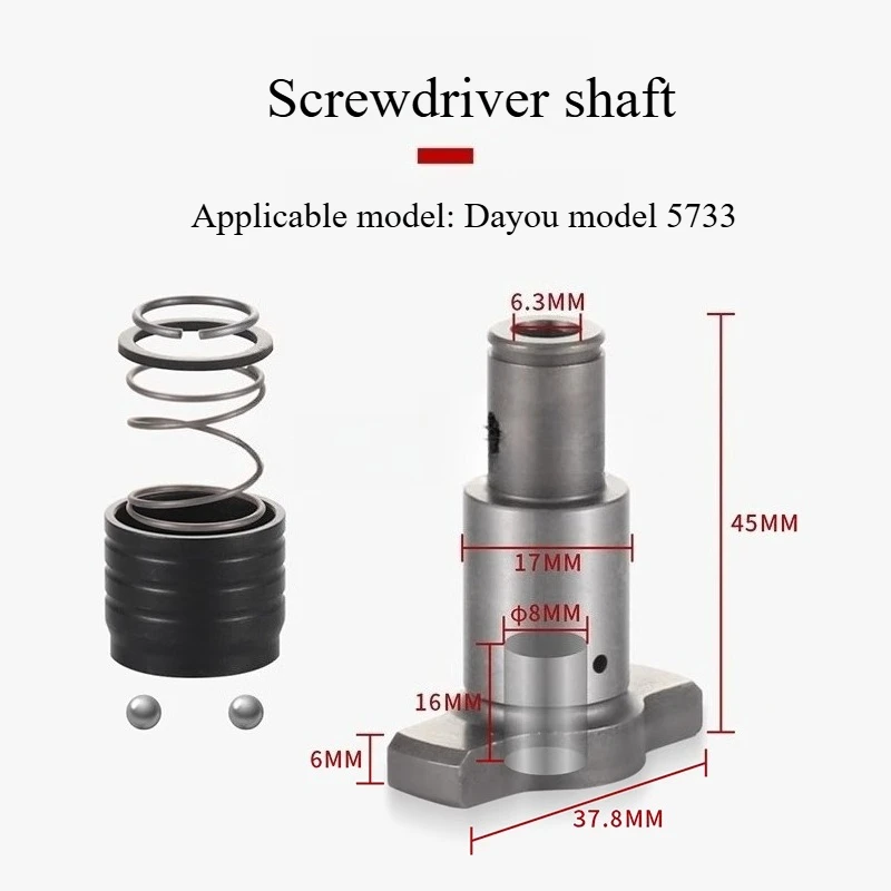 Per la modifica della chiave elettrica dell'albero motore dell'albero motore della testa di conversione quadrata di grandi dimensioni a doppio uso magnetico cavo dell'asse T