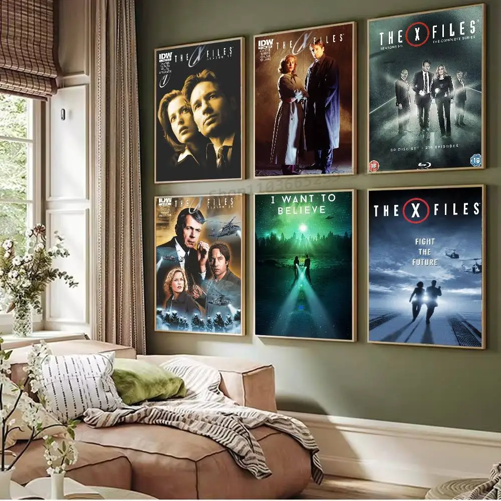 Movie The X-Files I Want To B- Posters Living Room Bar Cafe Quality Canvas Vintage Style Comics Painting Art Home Wall Decor Pi