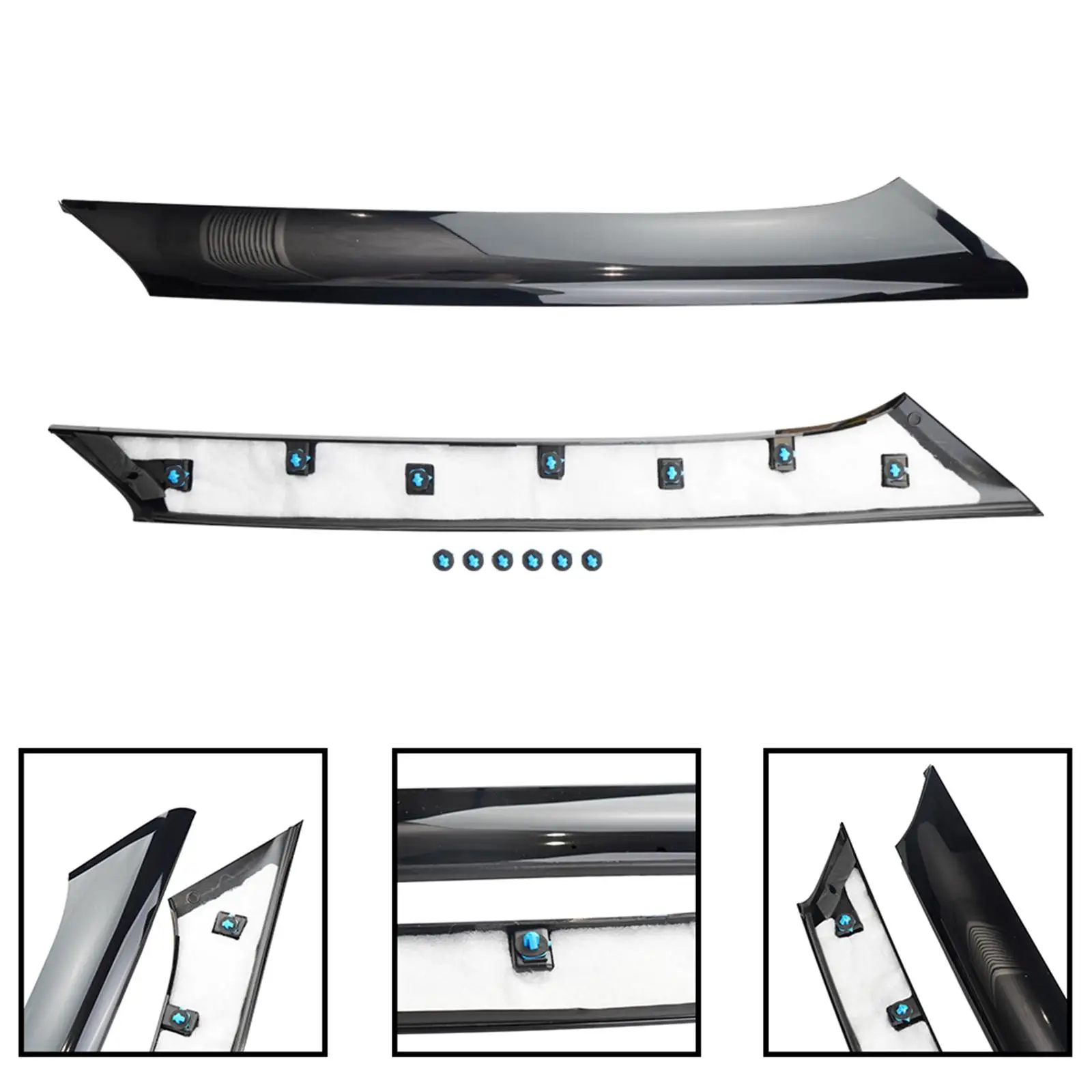 

2 Pieces Windshield Outer Pillar Trim Molding BA8Z7403136AA Accessories Replace Parts Left Right Side BA8Z7403145AA 926289