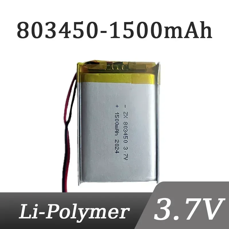 3,7 V 1500mAh 2,0 Li-Polymer pH 2, 5 2p Stecker 1a Arbeits-/Entladestrom Lithium-Ionen-Not licht batterie mit hoher Kapazität