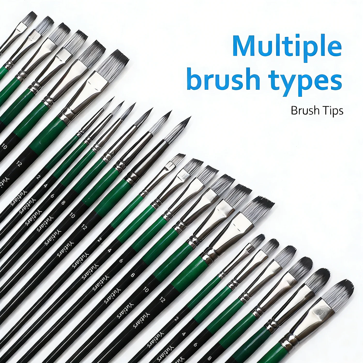 6/24pcs Artist Paint Brushes Set Artist Paintbrushes For Acrylic Oil Watercolor Acrylic Painting For Body Face Rock Canvas