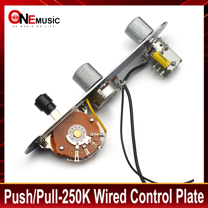 Push/Pull-250K Pots Vintage Prewired Control Plate Harness for TL Style Guitar Blade Switch Coil Splitting Circuit Guitar Parts