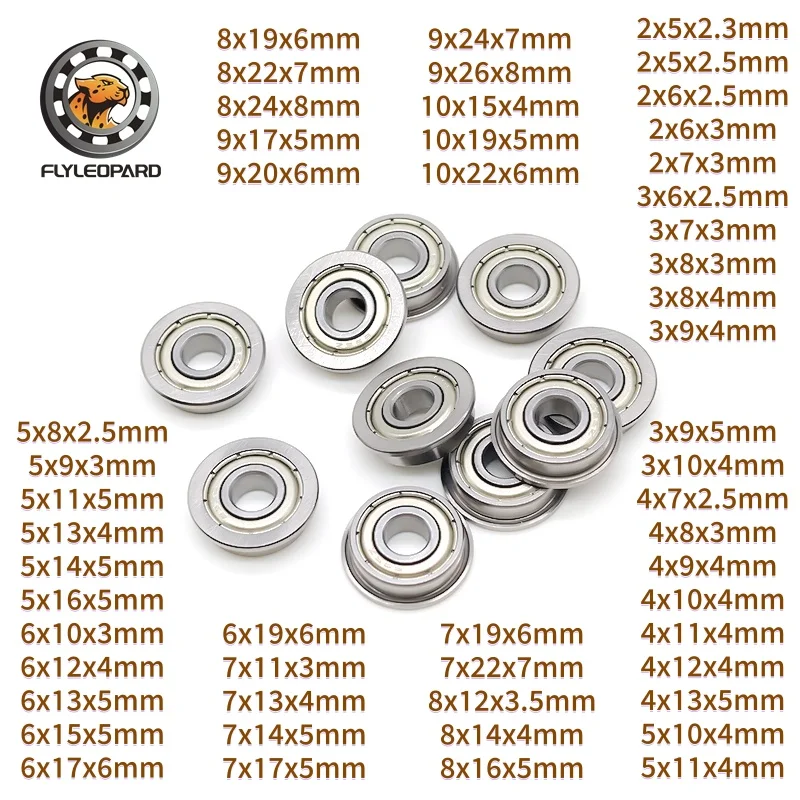 10Pcs Flanged Ball …