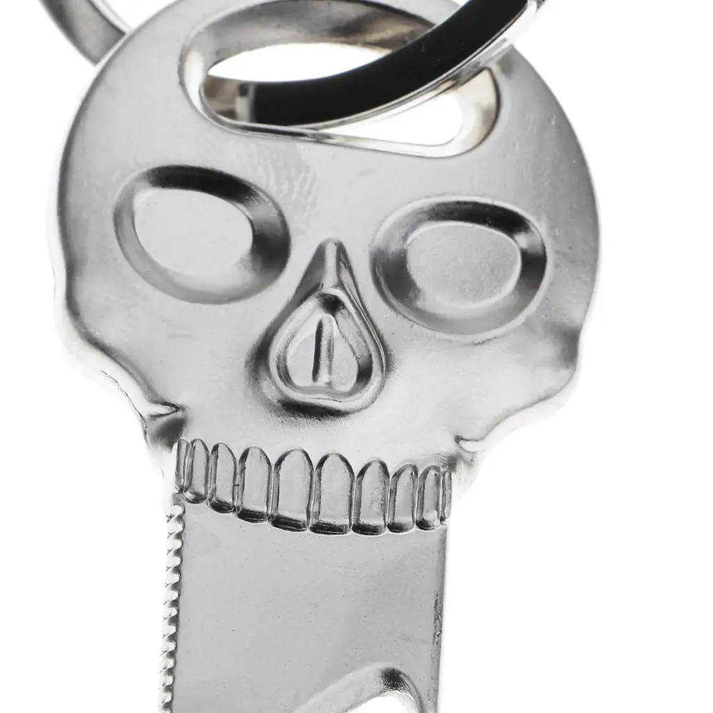 Metal Key Ring Punk Skull Keychain Bottle Opener for Bag Keychains for Men Backpack Accessory view 3
