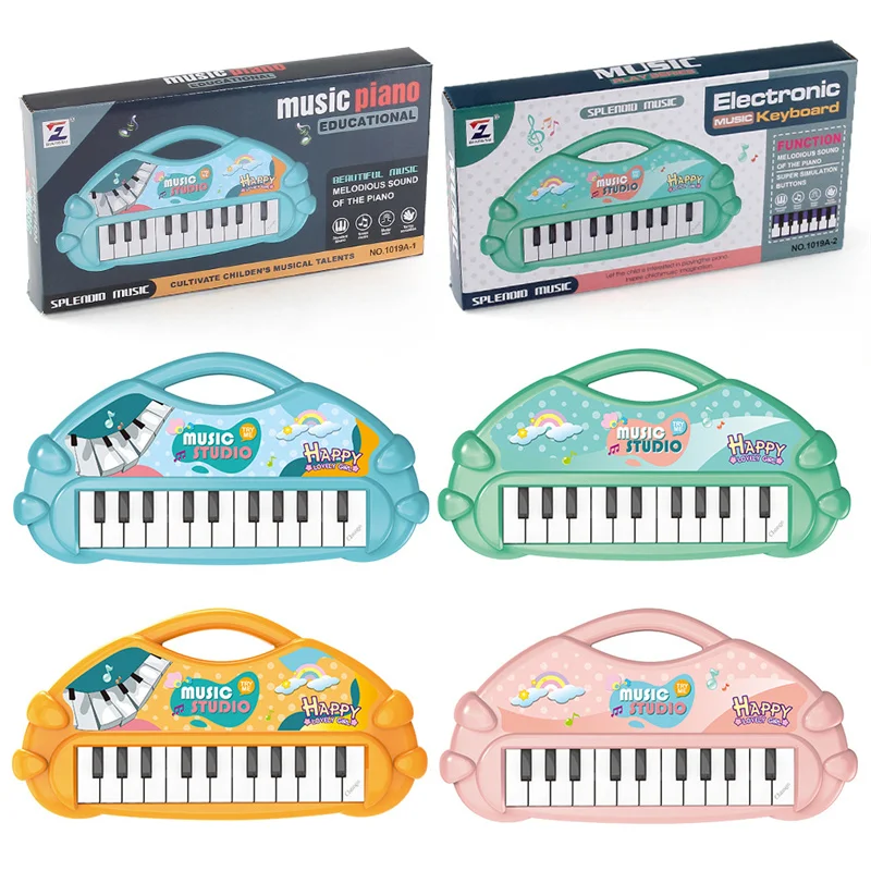 Piano Eletrônico para Crianças Mini Teclado Musical Brinquedos Educação Infantil Presente Instrumento Musical para Criança Iniciante 2 A 5 Anos