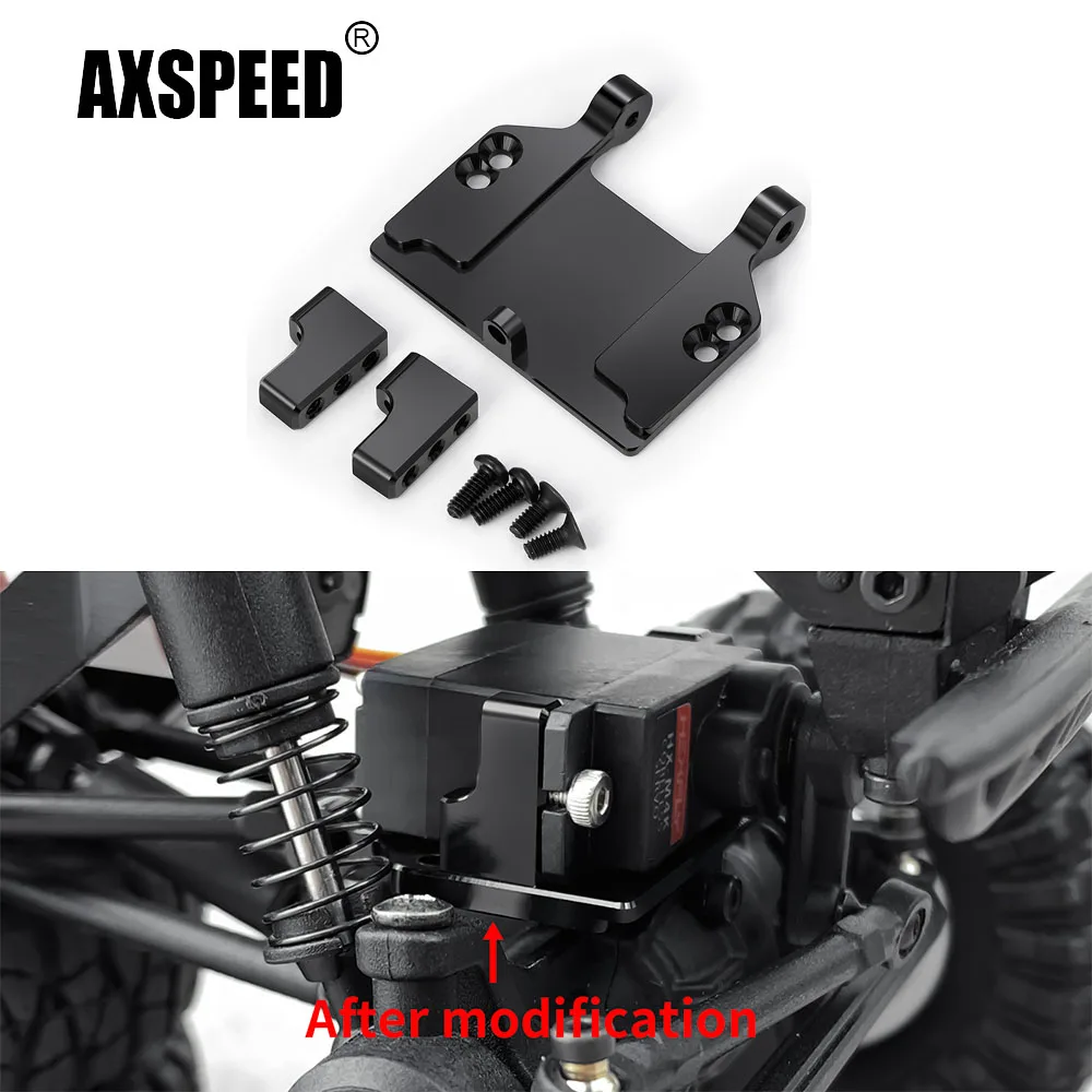 AXSPEED Aluminum Alloy Servo Mount for Redcat Ascent 1/18 RC Crawler Car Upgrade Parts