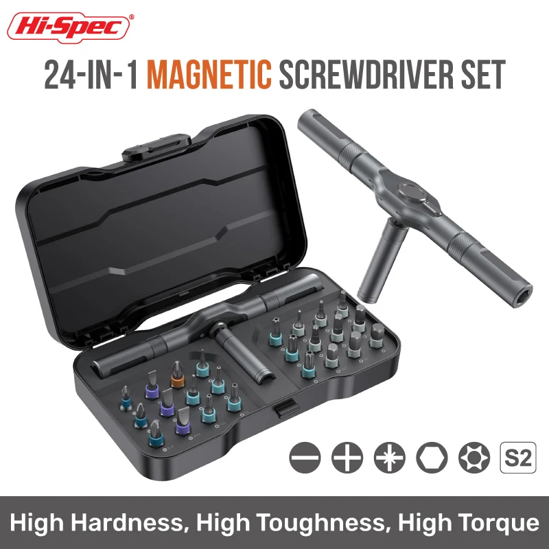 

​Hi-Spec 24in1 Magnetic Ratchet Mini Screwdriver Set with Extension Bars precision screwdriver set for smartphone repair tool