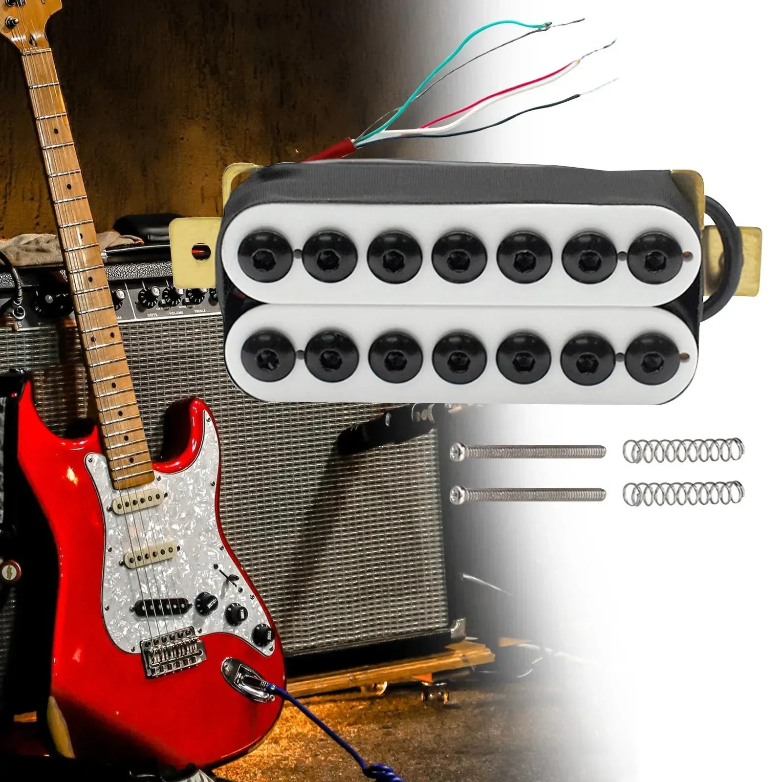 

Beyond Music Shop Store-Double Coil Pickup Set Humbucker Low Noise for 7 Strings Guitar Accessories