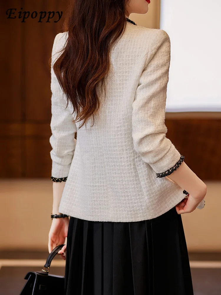 ชุดสูทสีเขียวสำหรับผู้หญิงเสื้อผ้าทางการหรูหราใหม่เสื้อสูทลำลองสำหรับฤดูใบไม้ผลิและฤดูใบไม้ร่วง