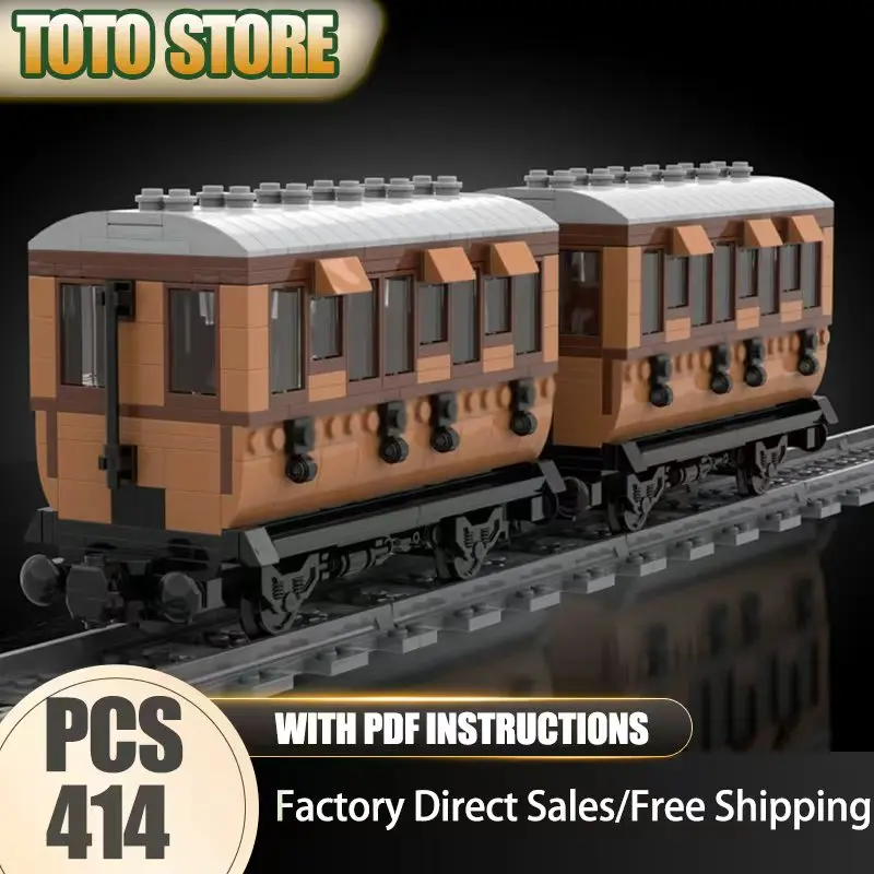 Moc قوالب بناء مدربي الركاب - سلسلة الخط المحلي التكنولوجيا وحدات كتل هدايا عيد الميلاد ألعاب DIY مجموعات التجميع #1