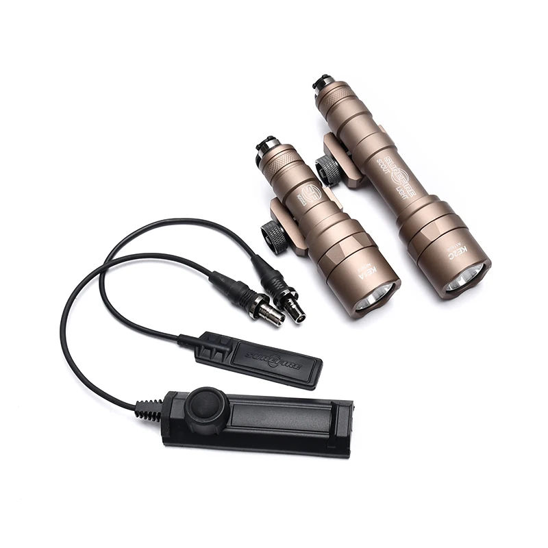 Surefire M300C/M600U Scout Flashlight Dual Switch High Lumen LED For Airsoft Rail Outdoor Hunting Shooting Tactical Gear