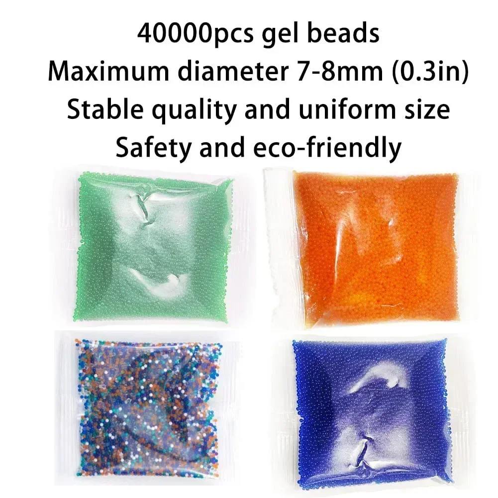 BGel الكرة الرصاص مع محول زجاجة كرة ماء الخرز لإعادة تعبئة الذخيرة مسدس لعبة هلام الماء غير سامة BeadsToys ماجيك كريستال