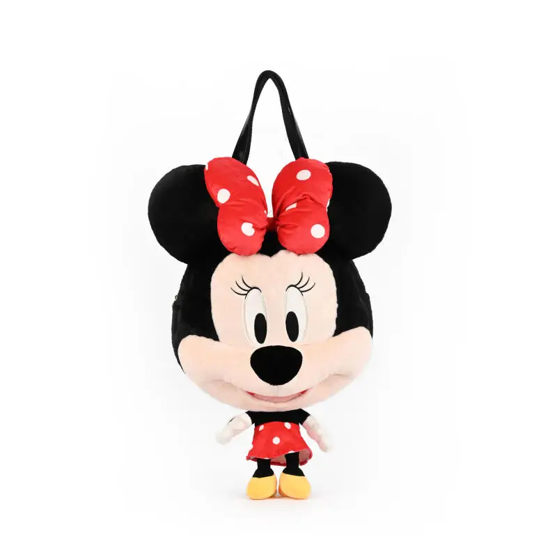 

Kawaii Minnie Mouse and Mickey Mouse Plush Doll Crossbody Bag Cartoon Anime Handbag Cute Fluffy Shoulder Bag Girl Birthday Gifts