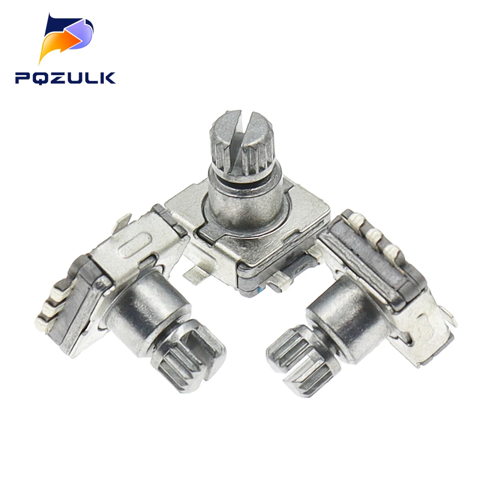 5PCS Rotary Encoder Switch EC11 With Push Switch 5Pin SMD Type Handle Length 10MM Plum Shaft With Switch