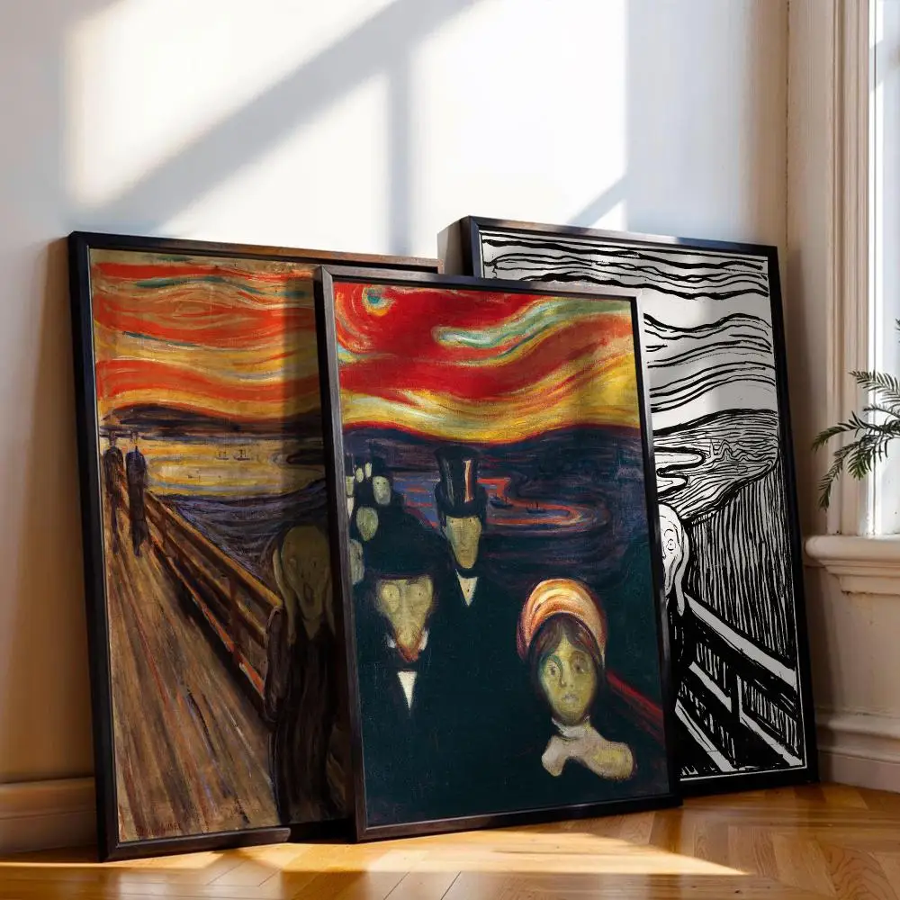 The Scream Edvard Munch Poster Cover For Room Canvas Painting Print Art Home Wall Decor Picture Gift