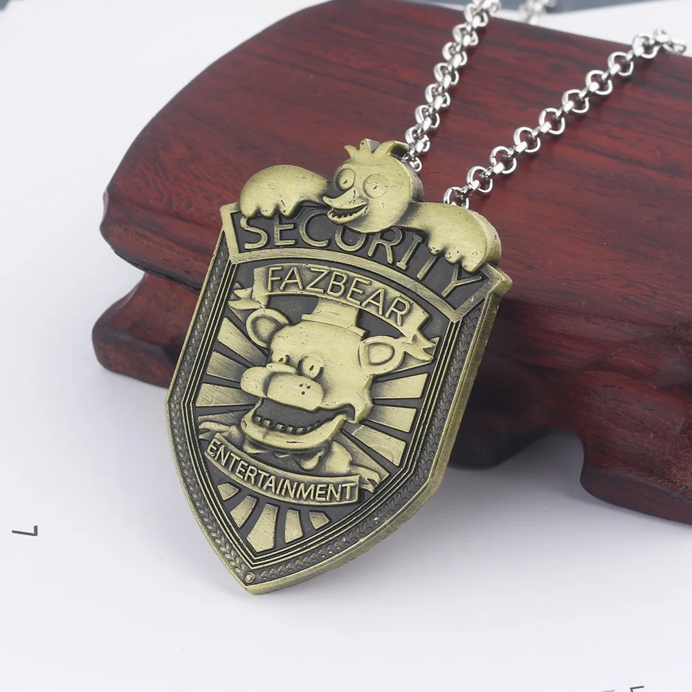 Anime Spiel FNAF Figuren Freddy Halskette Foxy Bonnie Tier Puppe Figur Anhänger Halskette Schmuck Zubehör Kinder Geschenk – Detail 3