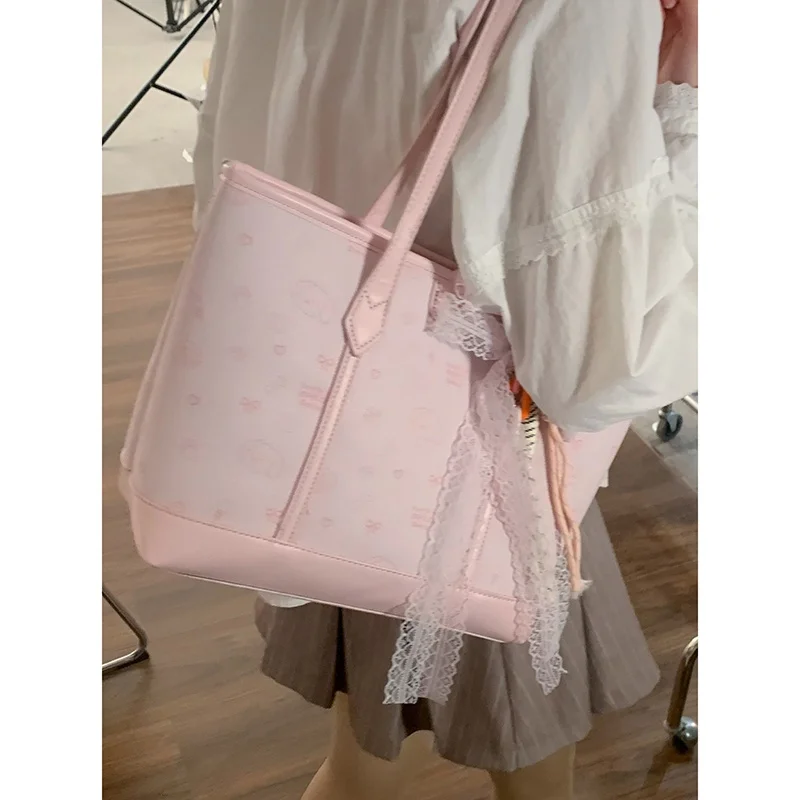 

Модная женская сумка-тоут с цветочным принтом, большая вместительная сумка для поездок на работу, новинка весны 2025, универсальная мягкая сумка из искусственной кожи