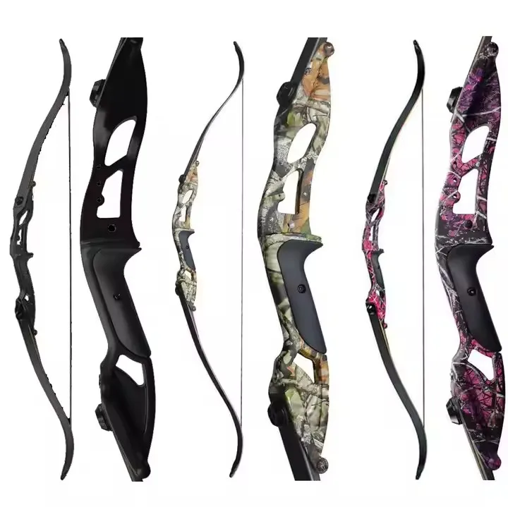 

56 Inch Takedown Recurve Bow Archery Longbow Hunting Bow Kit Right Handed 30-50lbs for Shooting Practice Competition