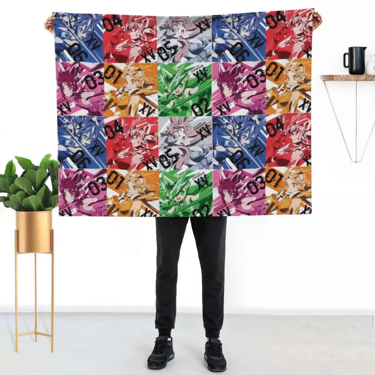 

Senki Zesshou Symphogear Throw Blanket All Season Lightweight Soft Blanket for Bed