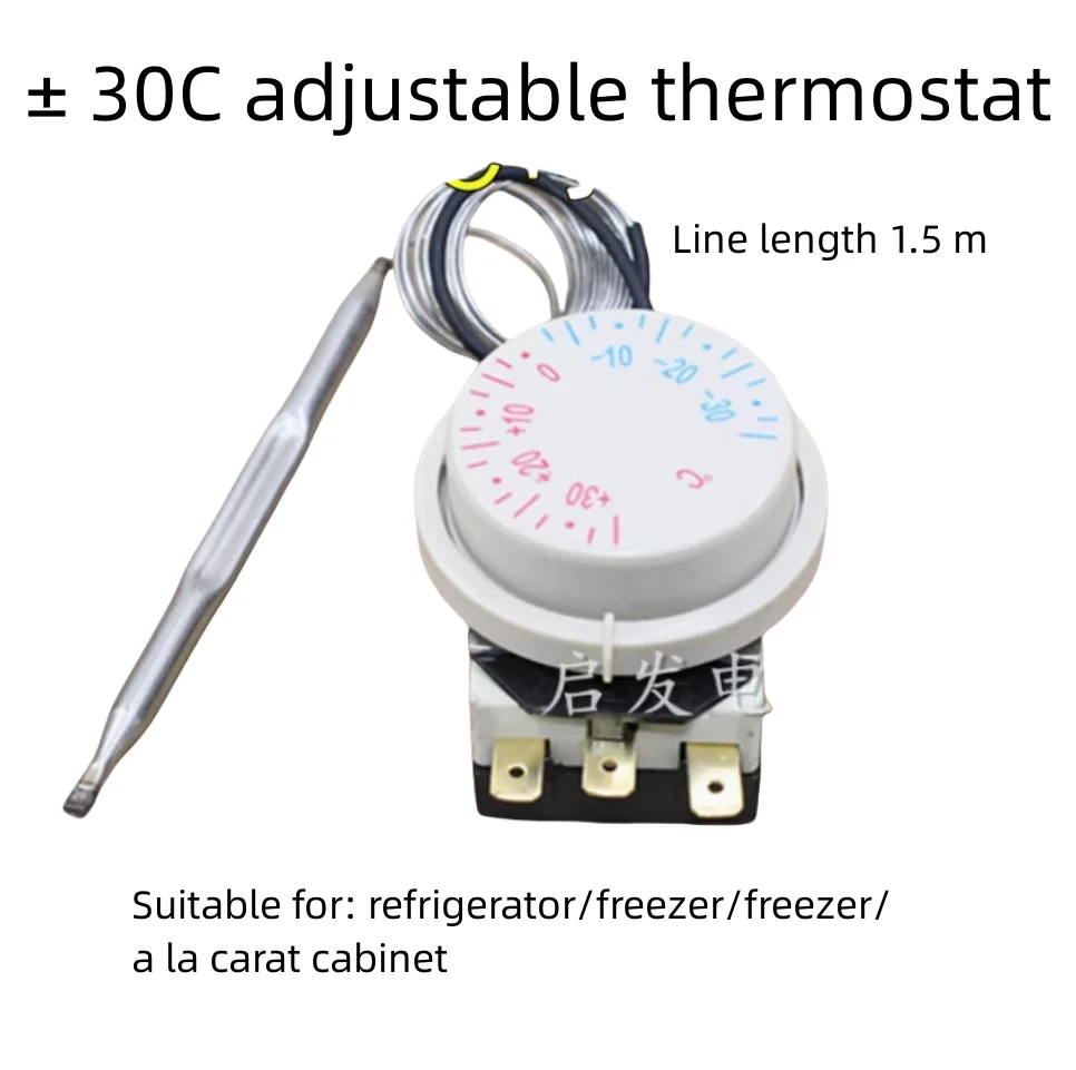 Refrigerator freezer mechanical knob type thermostat controller plus or minus 30 degrees sensor display cabinet fresh-keeping ca