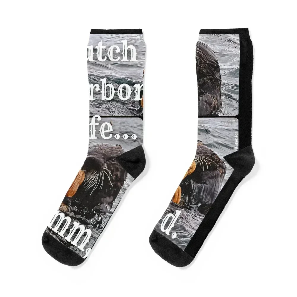 

AleutianLife Dutch Harbor Life.... Mmmmm, Good. Socks with print halloween Stockings compression Hiking boots Mens Socks Women's