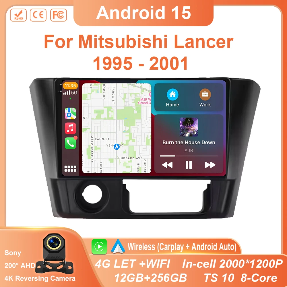 

Car Radio Android 15 For Mitsubishi Lancer 1995 - 2001 Carplay Stereo Head Unit Multimedia Video Player Wireless Navigation DVD