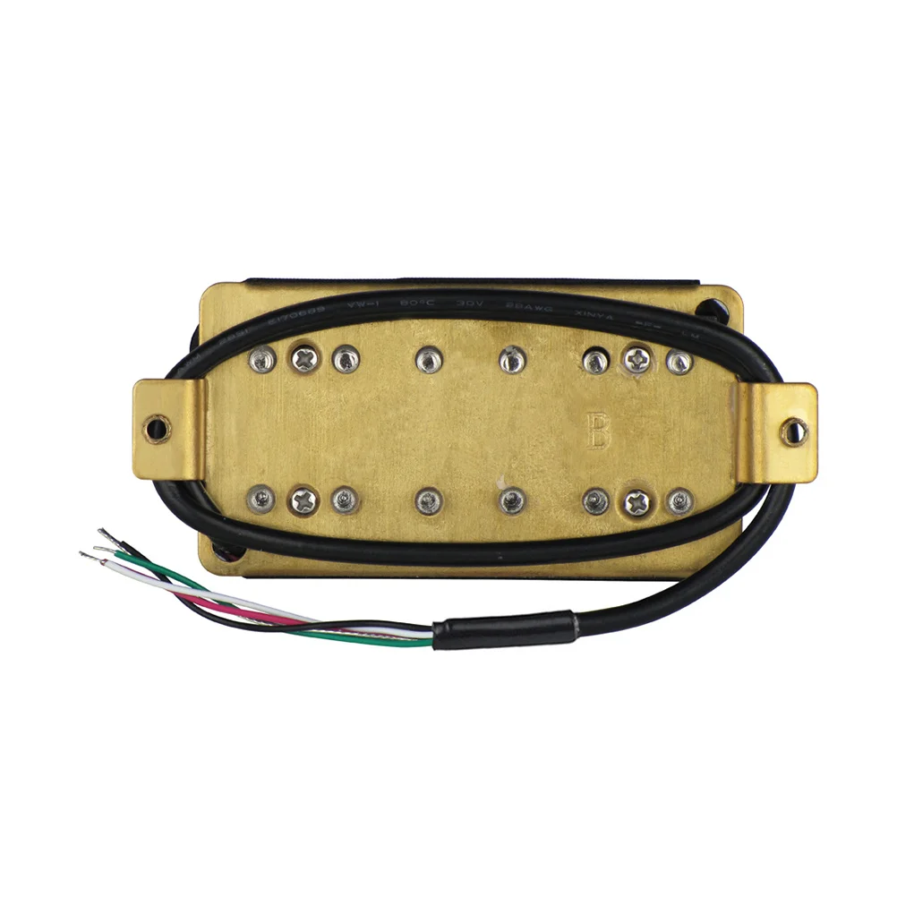 Conjunto de captador de bobina dupla para guitarra elétrica, ponte de pescoço, peças de reposição de alto rendimento, ímã humbucker, totalmente cera em vaso