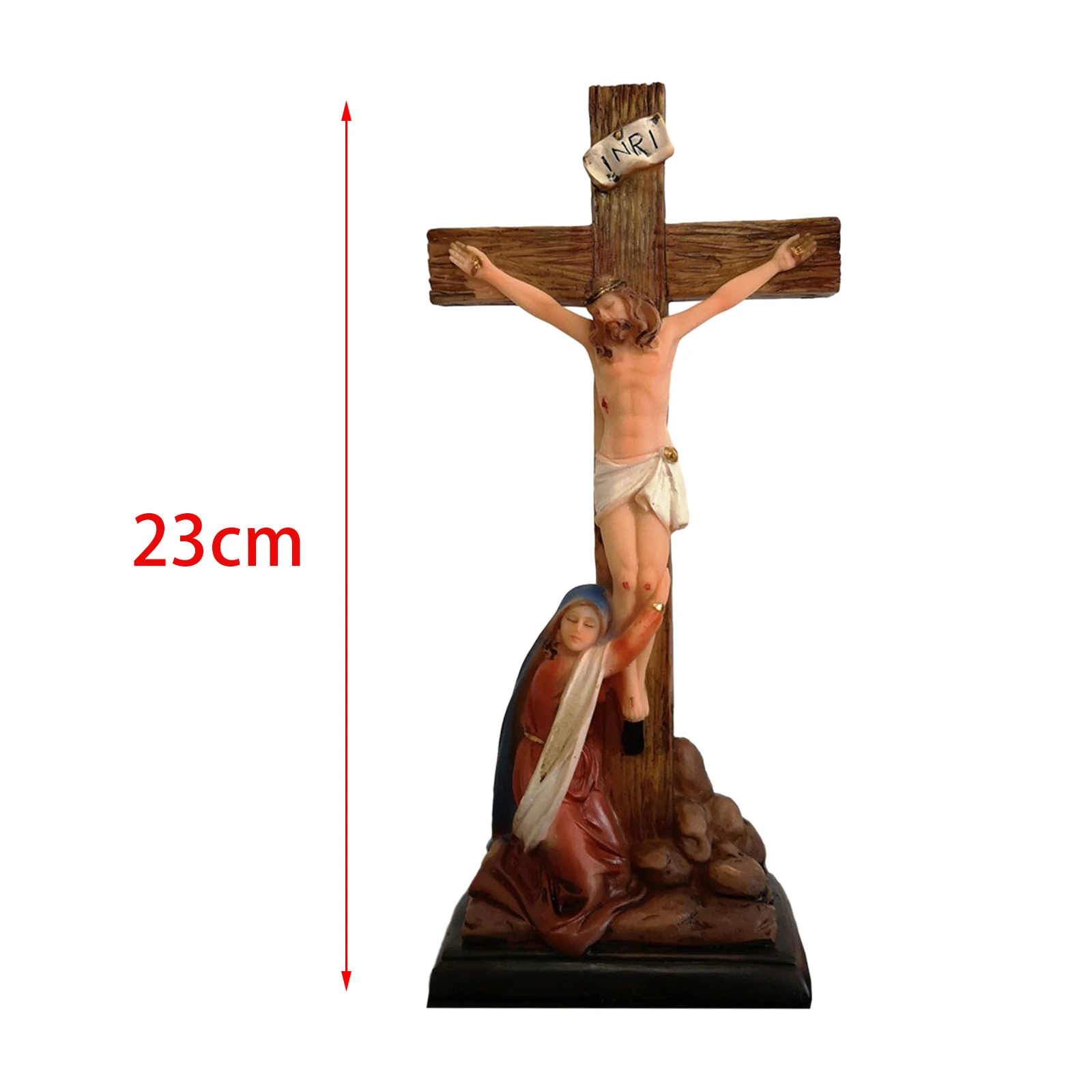 يسوع يسوع زخرفة الشكل الكاثوليكي الديني المقدس منضدية عرض النحت لرف الكنيسة منضدية غرفة نوم غرفة المعيشة 9''