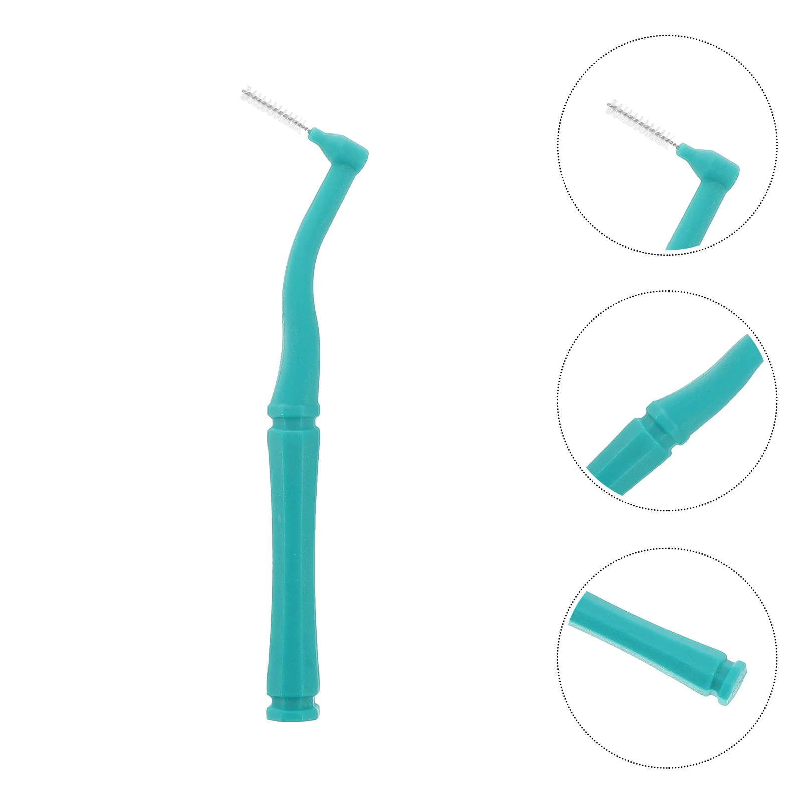 

20Pcs Portable Braces Interdental Brush L-Shaped Toothpick Toothbrush Kit for Travel Thorough Teeth Cleaning Oral Care