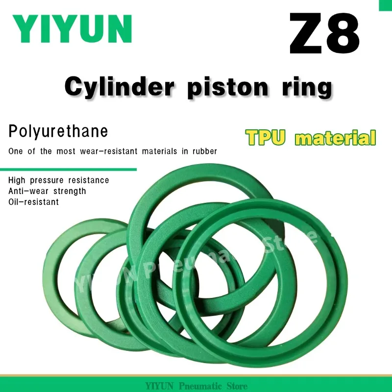 Z8 18,20,21,22,32,35,36,38*12,14,15,16,24,27,28,30*2,55,3,25 YCC PU TPU YIYUN Anillo de sellado de pistón neumático SI/SE/DNC