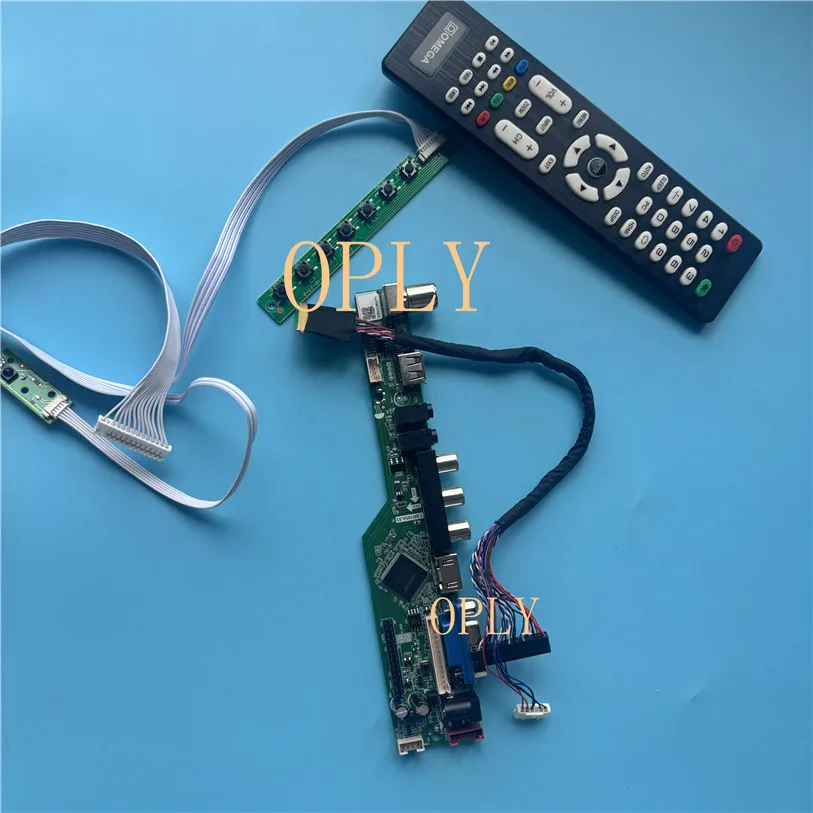 TV Controller board kit for B140XTT01.0 B140XW01 B140XW01 V9 AV VGA Audio LED Screen 1366x768 14