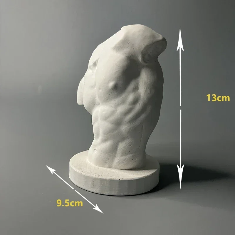 Home Living Room Decoration David Statue Ancient Greek Mythical Figure Body Art Plaster Sculpture Gift