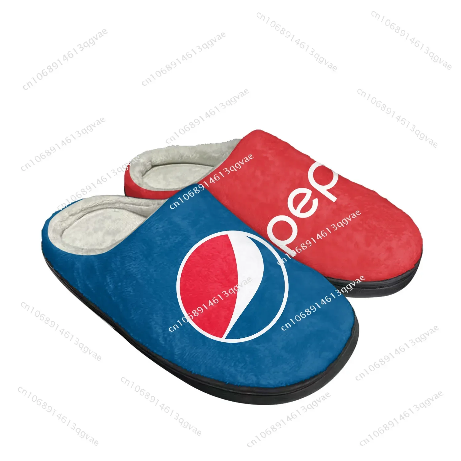 

P-Pepsi-Cola Home Cotton Slippers Mens Womens Youth Boy Girl Thermal Indoor Slipper Customized Plush Bedroom Keep Warm Shoes