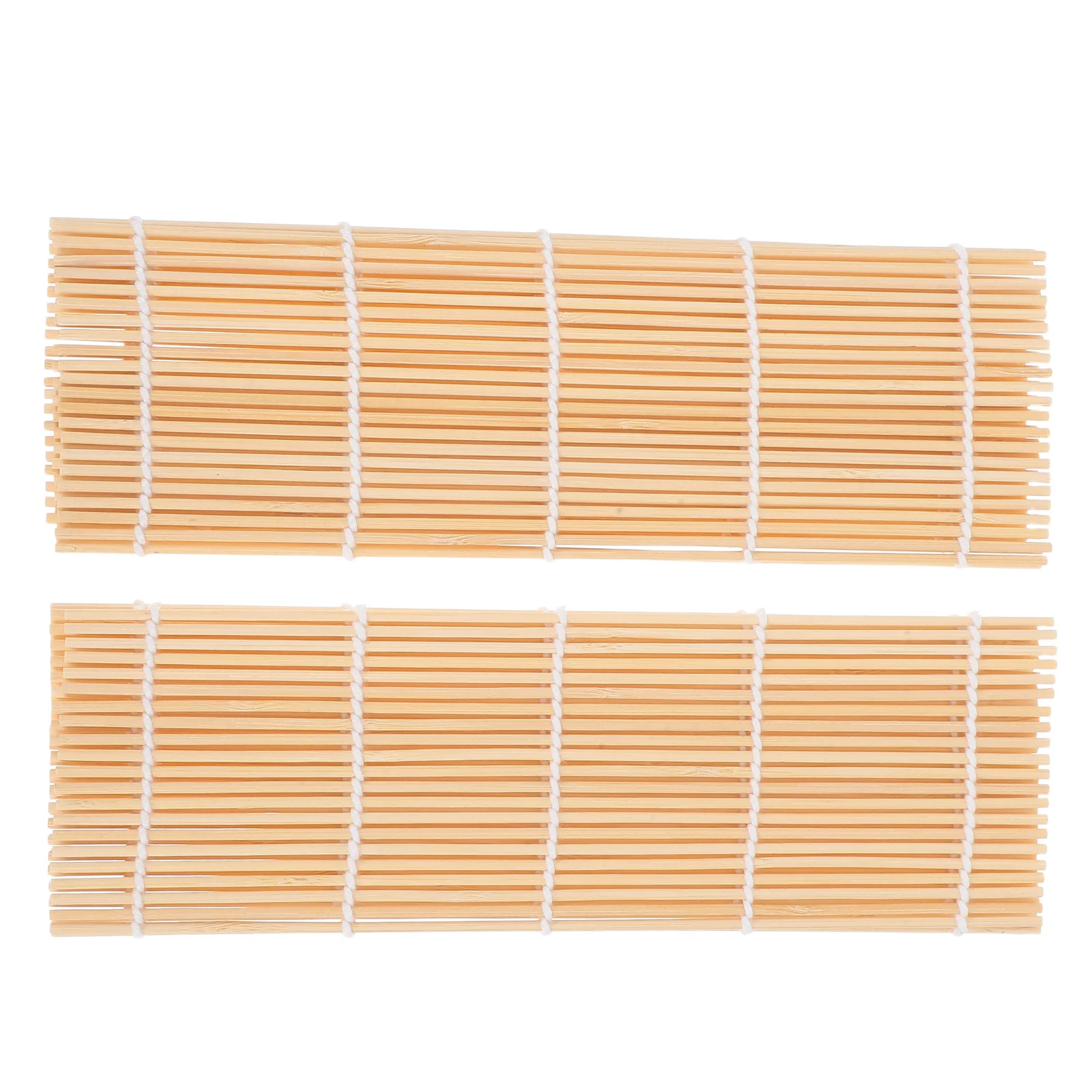 

2pcs Bamboo Mat 24Cm Carbonized Bamboo Rolling Mat For Japanese Making Sushi Roller Tool Kit Beginners Sushi