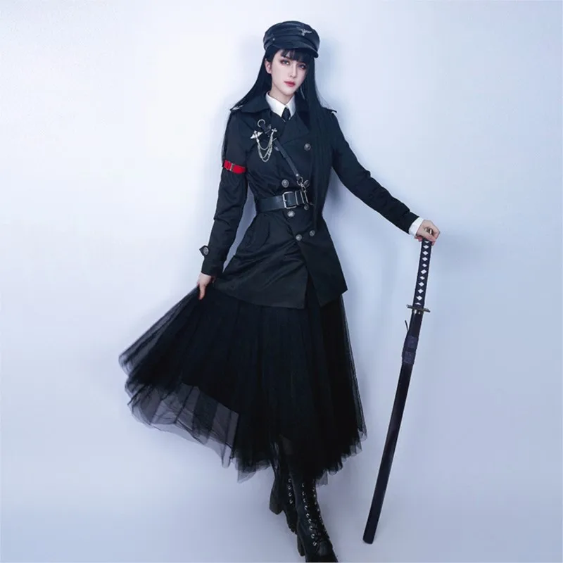 Gu Shiye Super Handsome Dark Style Black Uniform Windbreaker College Entrance Examination Male and Female Couples Wear