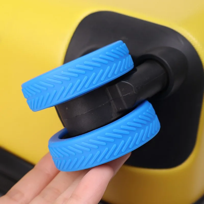 New Luggage Wheels Protector Silicone Roller Protective Cover Travel Luggage Suitcase Reduce Noise Wheel Guard Cover Accessories