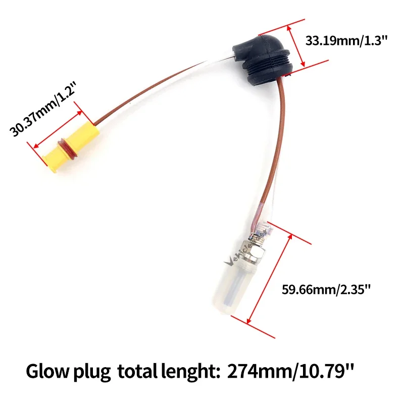 12V Glow Plug Car Diesel Parking Heater Glow Plug  252069011300 For Eberspacher Airtronic D2 D4 D4S