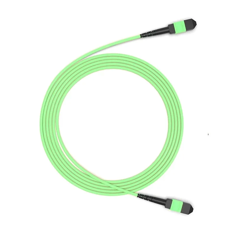 Kabel Patch Serat Optik MPO OM5 Tipe B 24 Core Perempuan Laki-laki MTP Optik Jumper Patch Timah 1M 3M 5M 10M 15M 20M Multimode MPO UPC