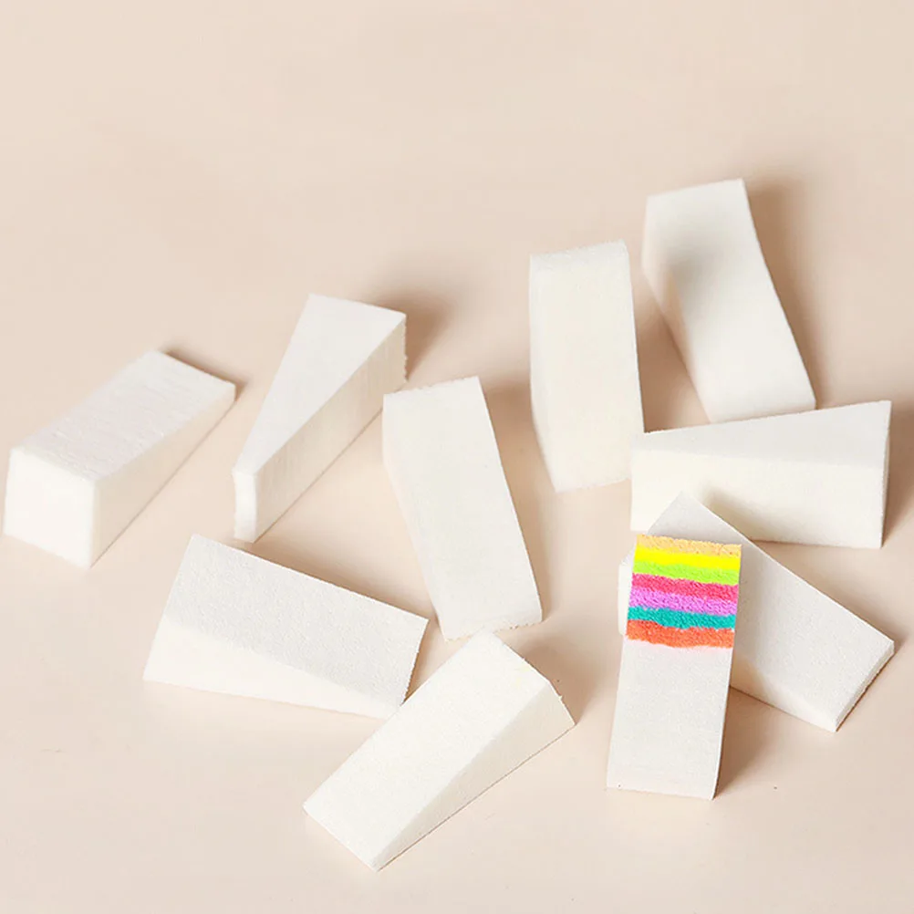 

Nail Sponge Stampers Gradient Art Tools Triangle Makeup Sponges for DIY Manicure H held Nail Art Stamping Home Salon Use Long