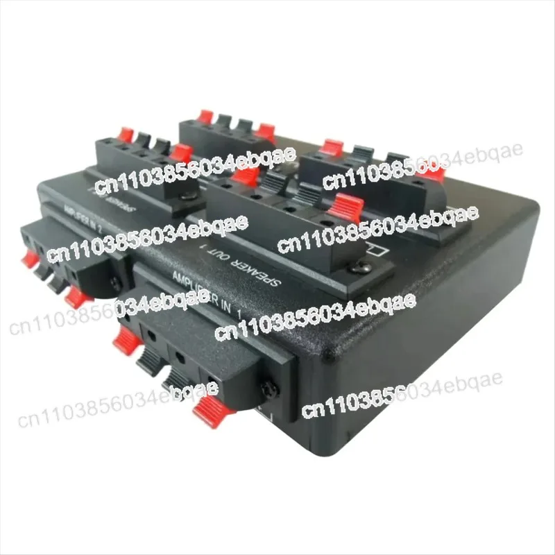 For A92Z SP-24 Mini 2-IN-4-OUT Stereo Audio Selector Amplifier Switcher Box Speaker Splitter