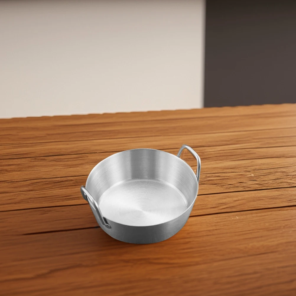 

2pcs Stainless Steel Dipping Sauce Bowls Slanted Edge Dual Handles for Cooking Prep Round Metal