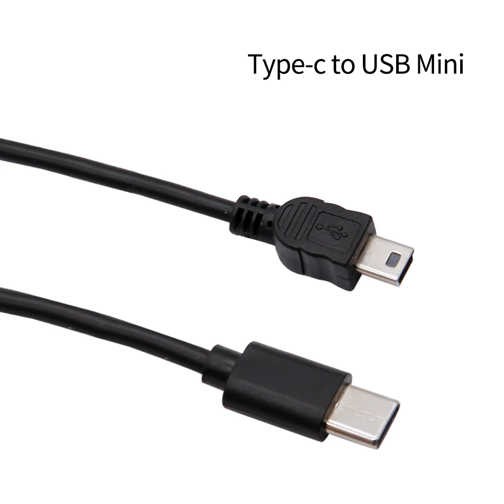 1 Uds USB tipo C 3,1 macho a Mini USB 5 pines B macho adaptador convertidor Cable de datos para Macbook Mobile