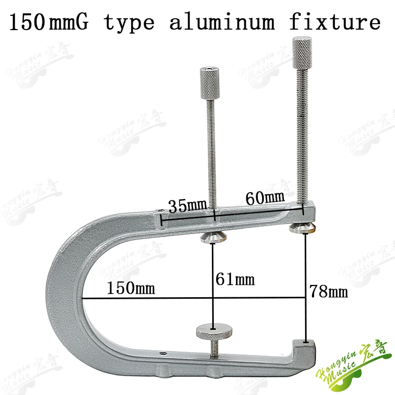 Strumento per ponte per chitarra classica morsetto per gola profonda in ferro di acero duro fatto a mano per ponte per chitarra forma F apparecchio